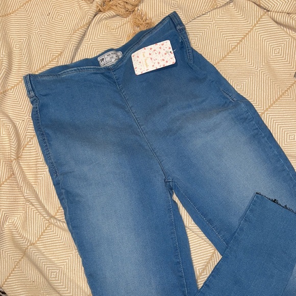 Free People Easy Goes It Chambray Leggings - Picture 4 of 12